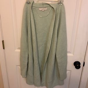 Loft Pastel Green Cardigan size Large